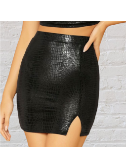 Falda ajustada con diseño...