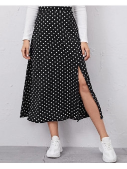 Falda con estampado de...