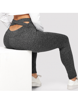 Leggings con tiras cruzadas