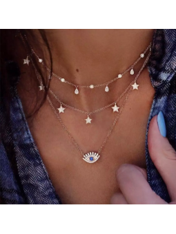 Collar con colgante de ojo