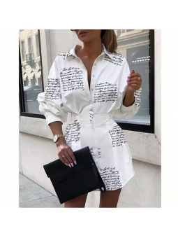 Vestido camisero con...