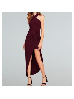 Vestido largo con cuello...