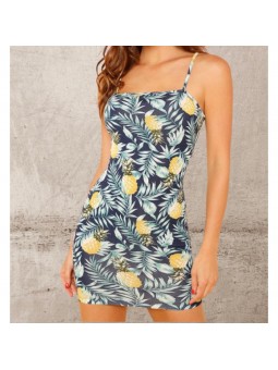 Vestido con estampado de piña